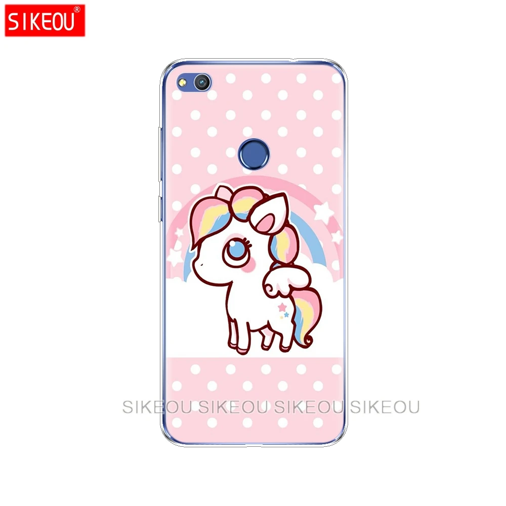 Силиконовый чехол для телефона Huawei P20 P7 P8 P9 P10 Lite Plus Pro 2017 p smart 2018 Rainbow Lovely Unicorn |