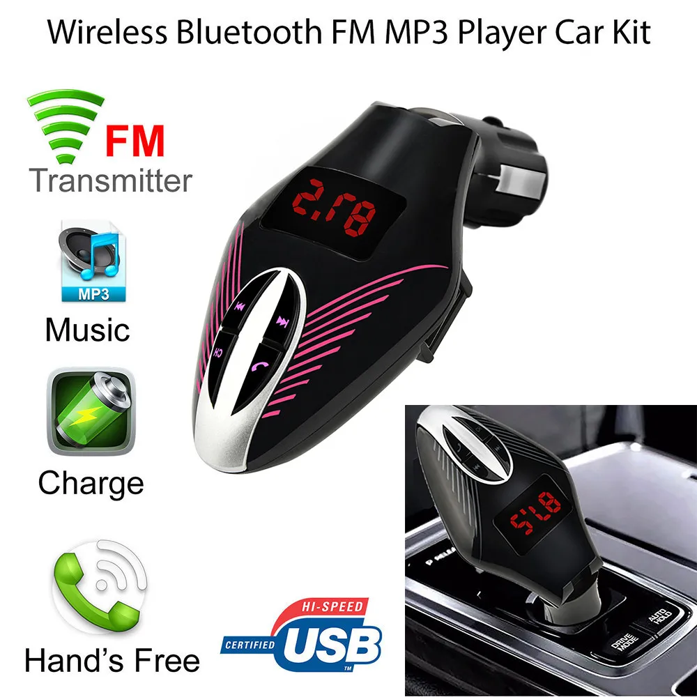 2019 Многофункциональный светодиодный fm передатчик Bluetooth Handsfree беспроводной G7 AUX