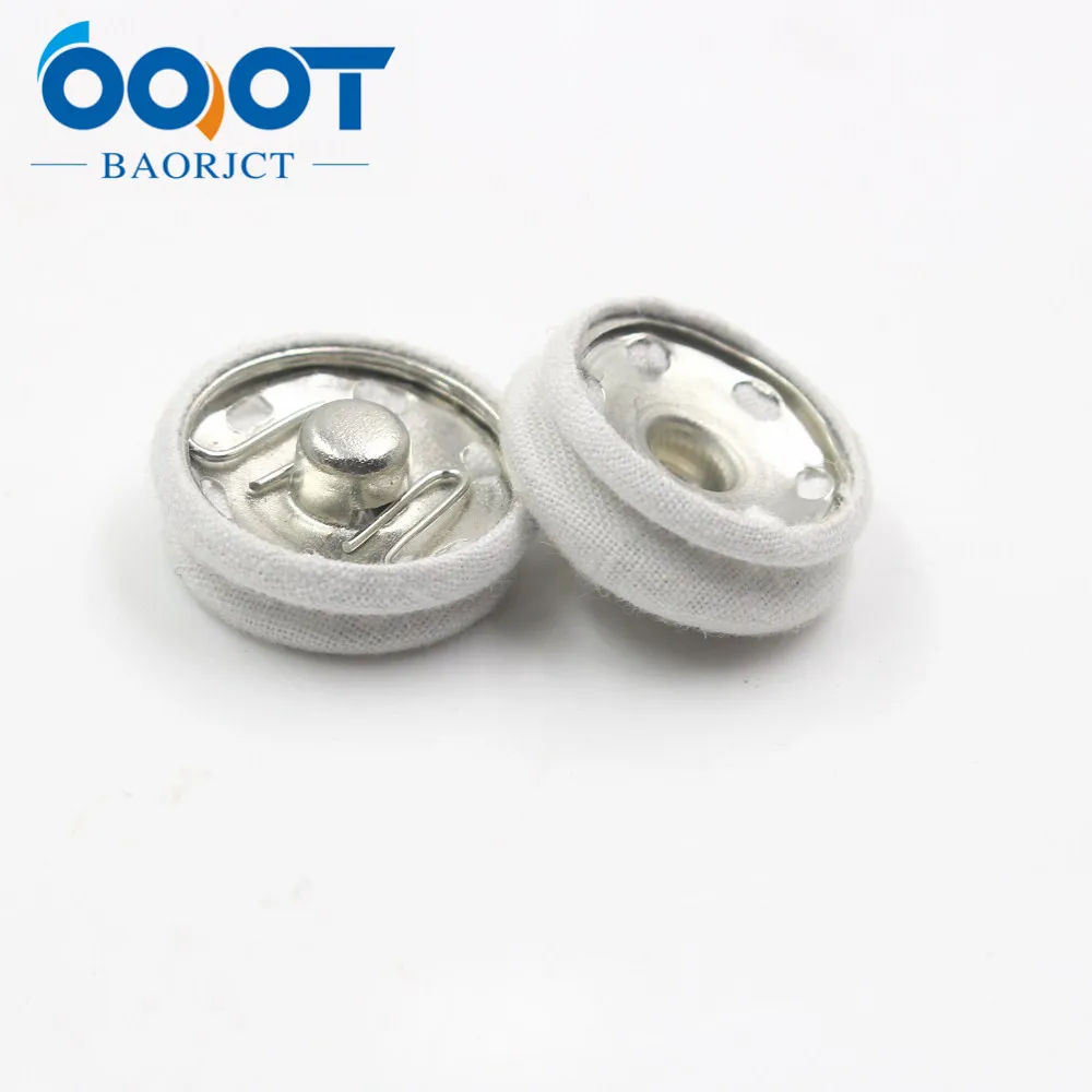OOOT BAORJCT 179261 10 шт./партия модная черно белая металлическая пряжка из ткани 22 мм