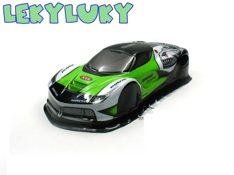 LEKYLUKY 1/10 ПВХ Окрашенный корпус Корпуса для R/C гоночного автомобиля дрифта Ширина:
