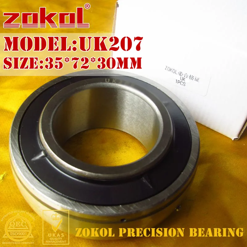 Подшипник ZOKOL UK207 коническое отверстие 190507 блок подушек шариковый подшипник 35*72*30