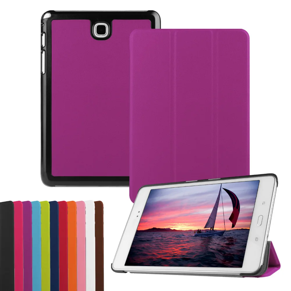 Кожаный магнитный чехол книжка для Samsung Galaxy Tab A 8 0 T350 T351 T355 T355C SM P355 P350 + пленка