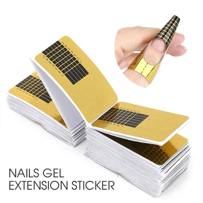 50 pcs Nail Form 1 шт., 15 г, полигель-лак для замачивания, удлиненный, строительный, УФ, полигель, акриловый, геллак, камуфляж, маникюр, желе-лак для дизайна ногтей - Цвет: 50 pcs Nail Form