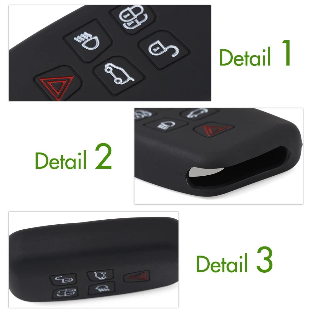 5 кнопок дистанционный ключ брелок от машины чехол умный Силиконовый для Land Rover