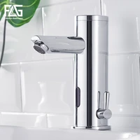 flg sensor faucet bathroom basin faucets automatic touch tap with sensor hot cold mixer chrome brass sink mixer taps 132 11c 2