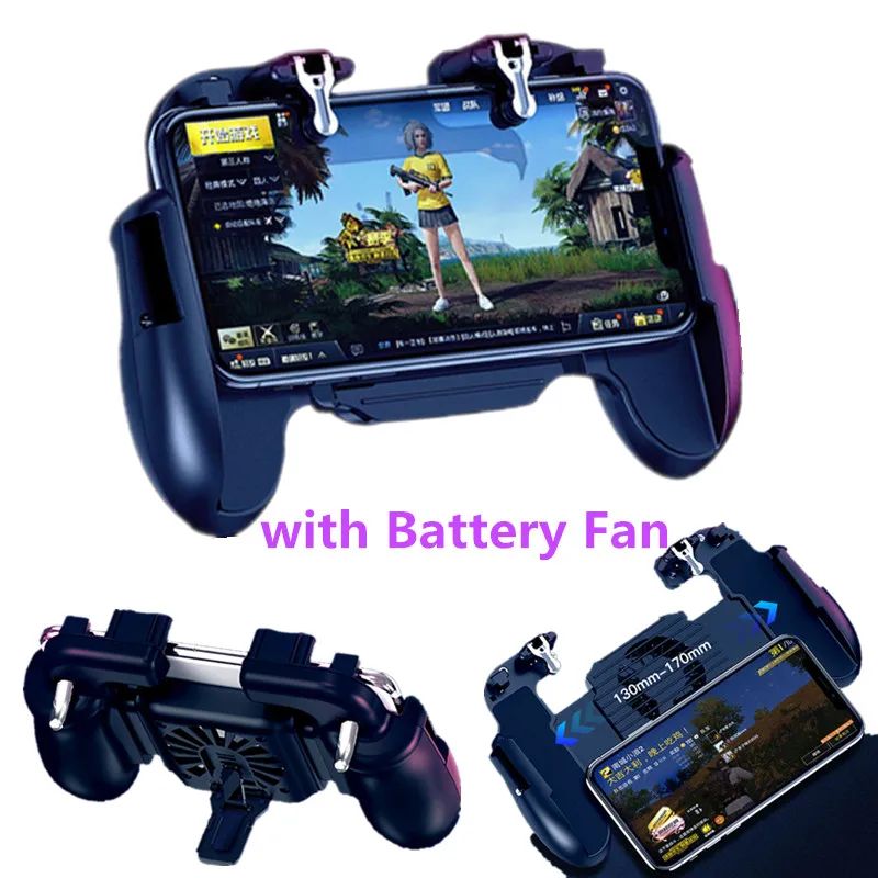 PUBG геймпад Мобильный телефон Мобильный контроль джойстик игра для Android игровой коврик L1R1 контроллер для iPhone Xiaomi охлаждающий вентилятор