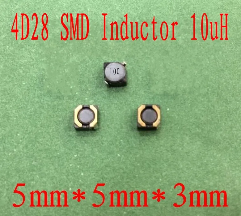 1000 шт./лот SMD Силовые индукторы 10UH 4D28 экранированный индуктор 5*5*3 мм CDRH 10uh высокое