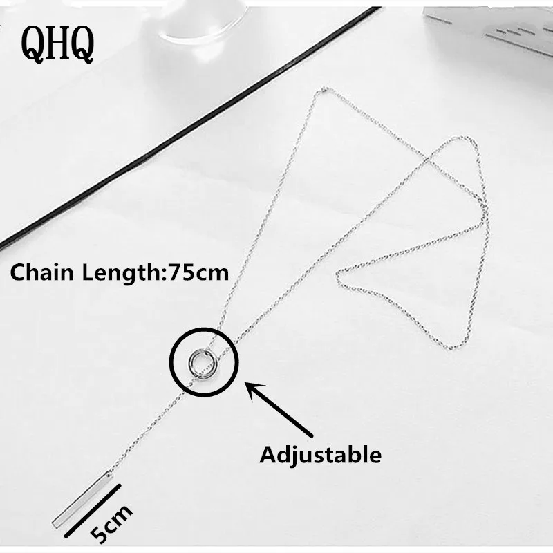 QHQ лучшие друзья Геометрическая подвеска ожерелье женский обруч для женщин