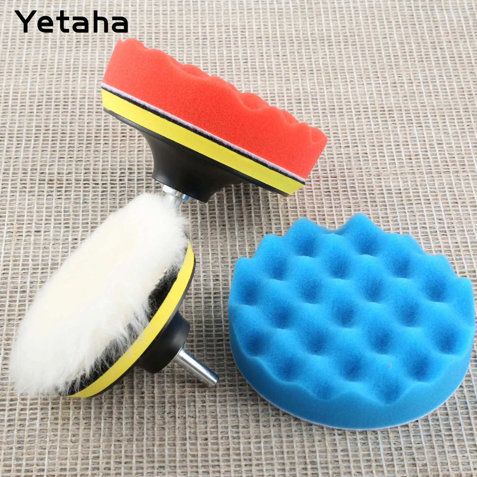 8 шт. детская полимерная накладка 4/5 дюйма + адаптер для дрели M10|wax pad|buffing padcar polishing