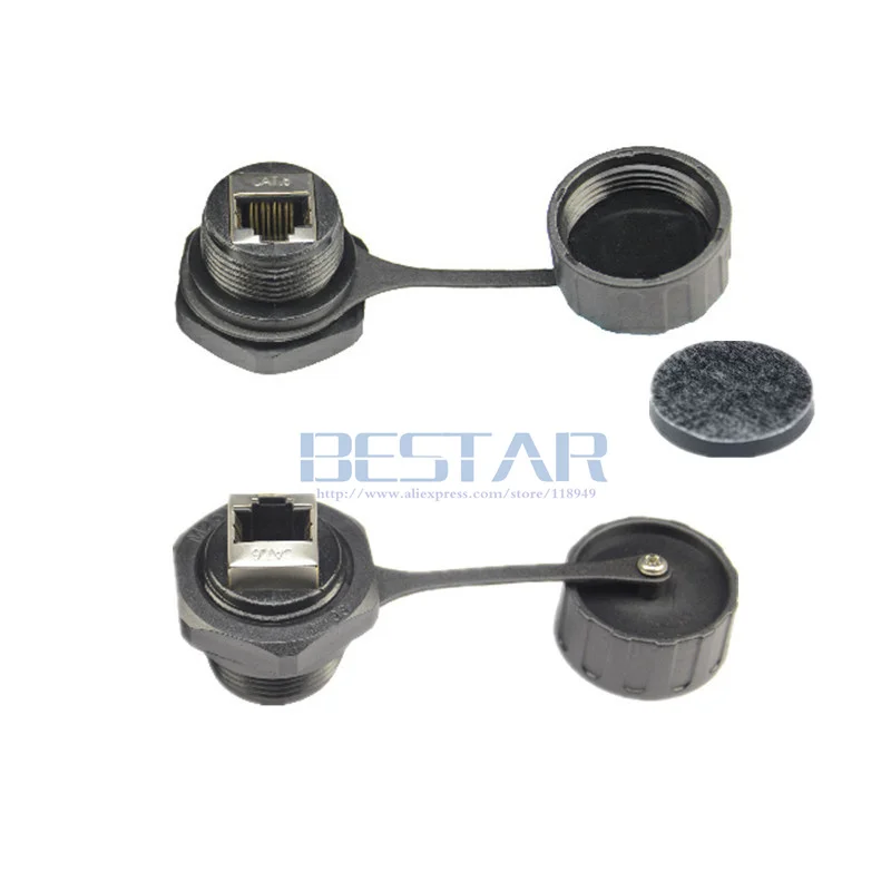 Водонепроницаемый RJ45 разъем Ethernet LAN RJ 45 CAT5 CAT 5E CAT6 6E female M25 прямое Экранирование