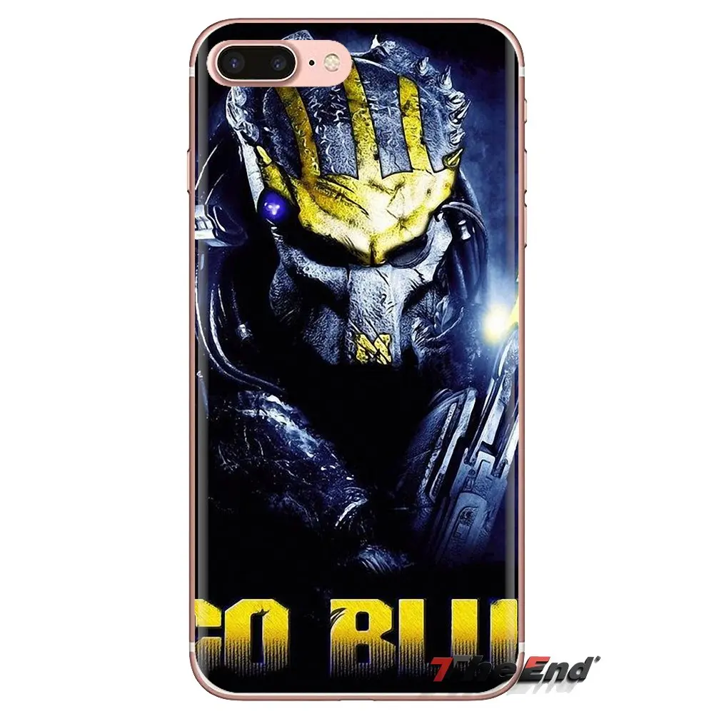 Soft Transparent Cases Go Blue Michigan Football M Logo For iPod Touch Apple iPhone 4 4S 5 5S SE 5C 6 6S 7 8 X XR XS Plus MAX |
