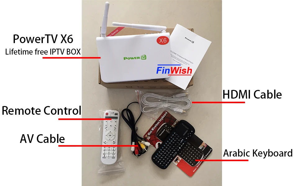 Новый iptv арабские каналы tv box PowerTV X6 пожизненный бесплатный приставки прямые