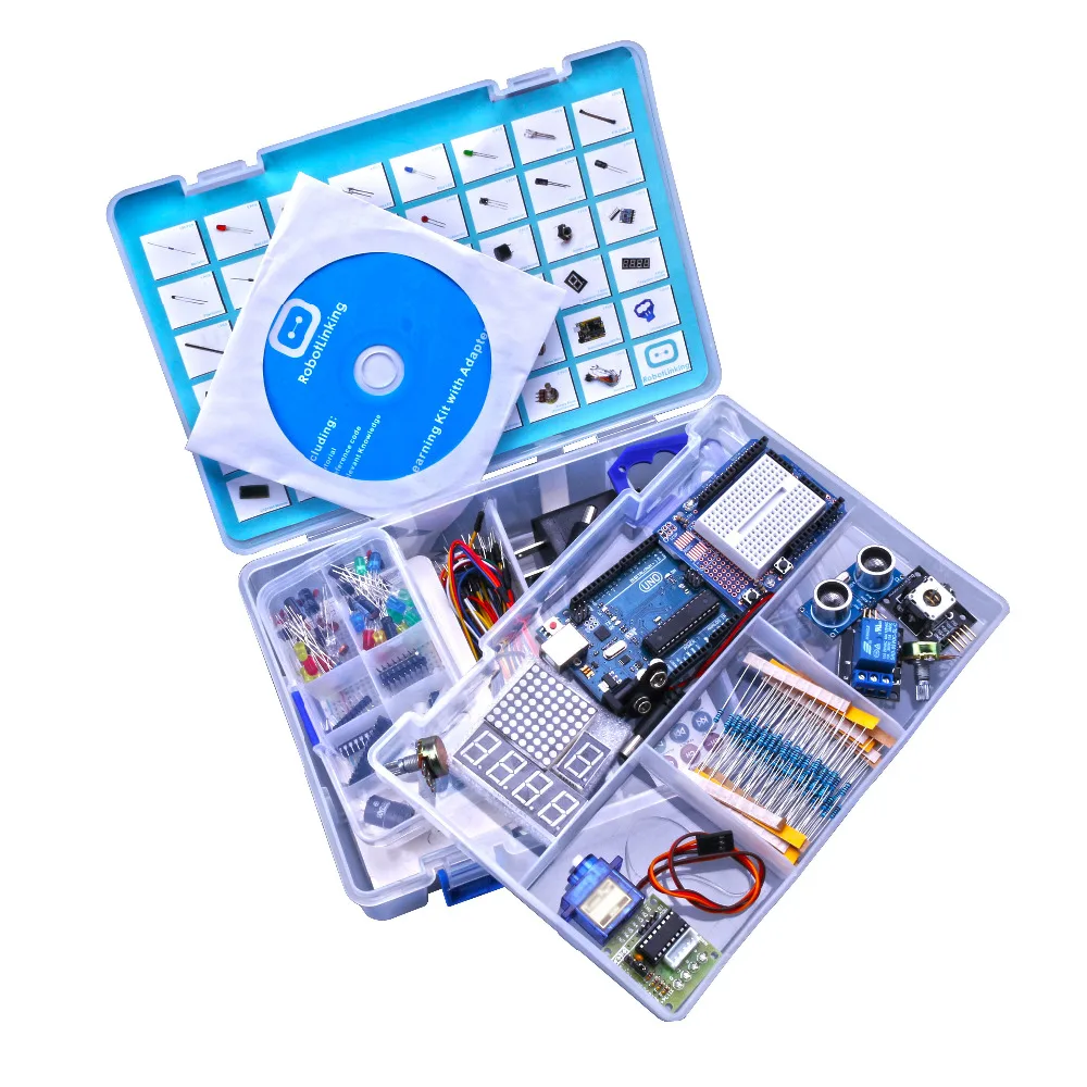 

Upgraded Advanced Version Starter Kit learn Suite Kit LCD 1602 for Arduino UNO R3 With Tutorial