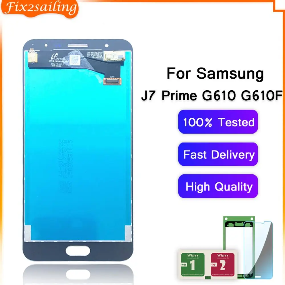 Супер AMOLED LCD для Samsung Galaxy J7 Prime G610F G610K G610L G610S G610Y ЖК дисплей с сенсорным экраном в