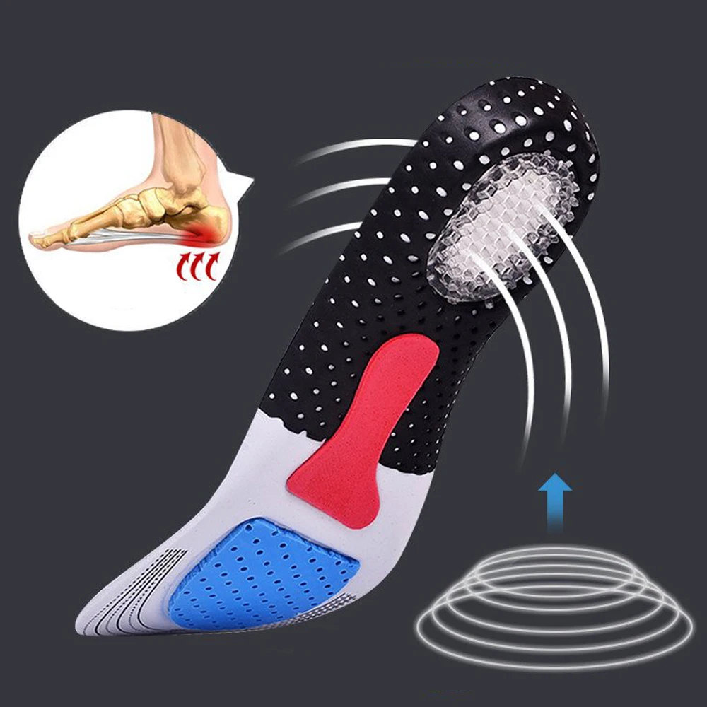 1 пара силиконовые амортизирующие вкладыши для обуви|Стельки| |