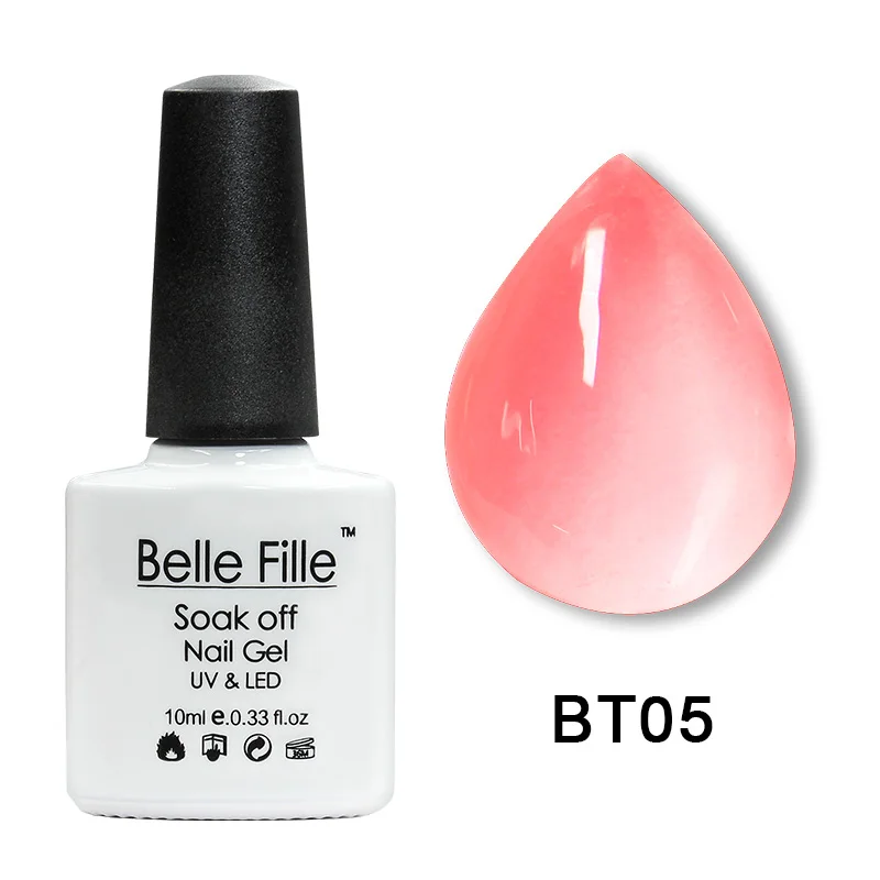 Belle Fille желе ногтей гель прозрачный розовый открытые белые УФ лак для Long Lasting Nail