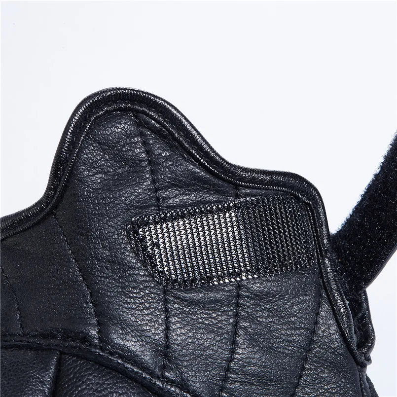 Перчатки мужские из натуральной кожи с перфорацией и сенсорным экраном|motorcycle gloves