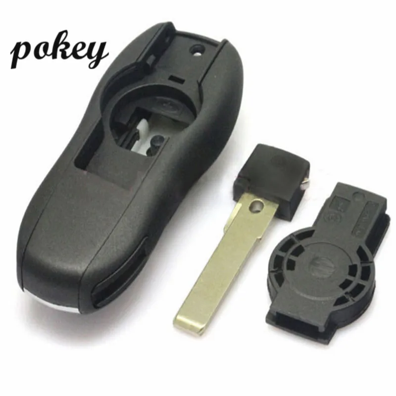 5 шт./для porsche DAKATU 3 кнопки Smart Keyless Entry Remote Key Case в виде ракушки Panamera macan cayenne Замена smart key