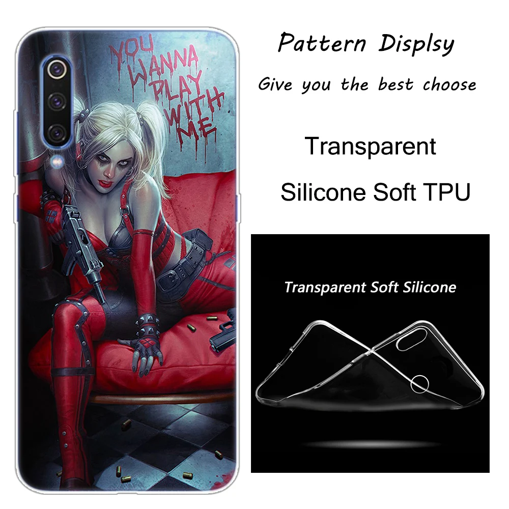 009 "," Джокер "Харли Квин силиконовый чехол для Xiaomi Pocophone F1 9T 9 9SE 8 A2 Lite A1 A2 Mix3 Redmi K20 7A Note 4 4X5 6 7 Pro S2 крышка - Color: 009