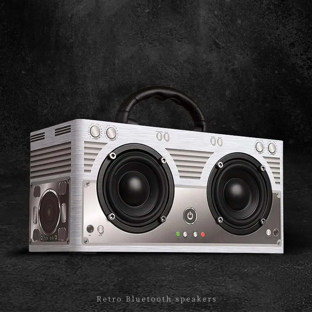Ретро деревянные Bluetooth Динамик американский мебель Портативный Открытый Хип-хоп