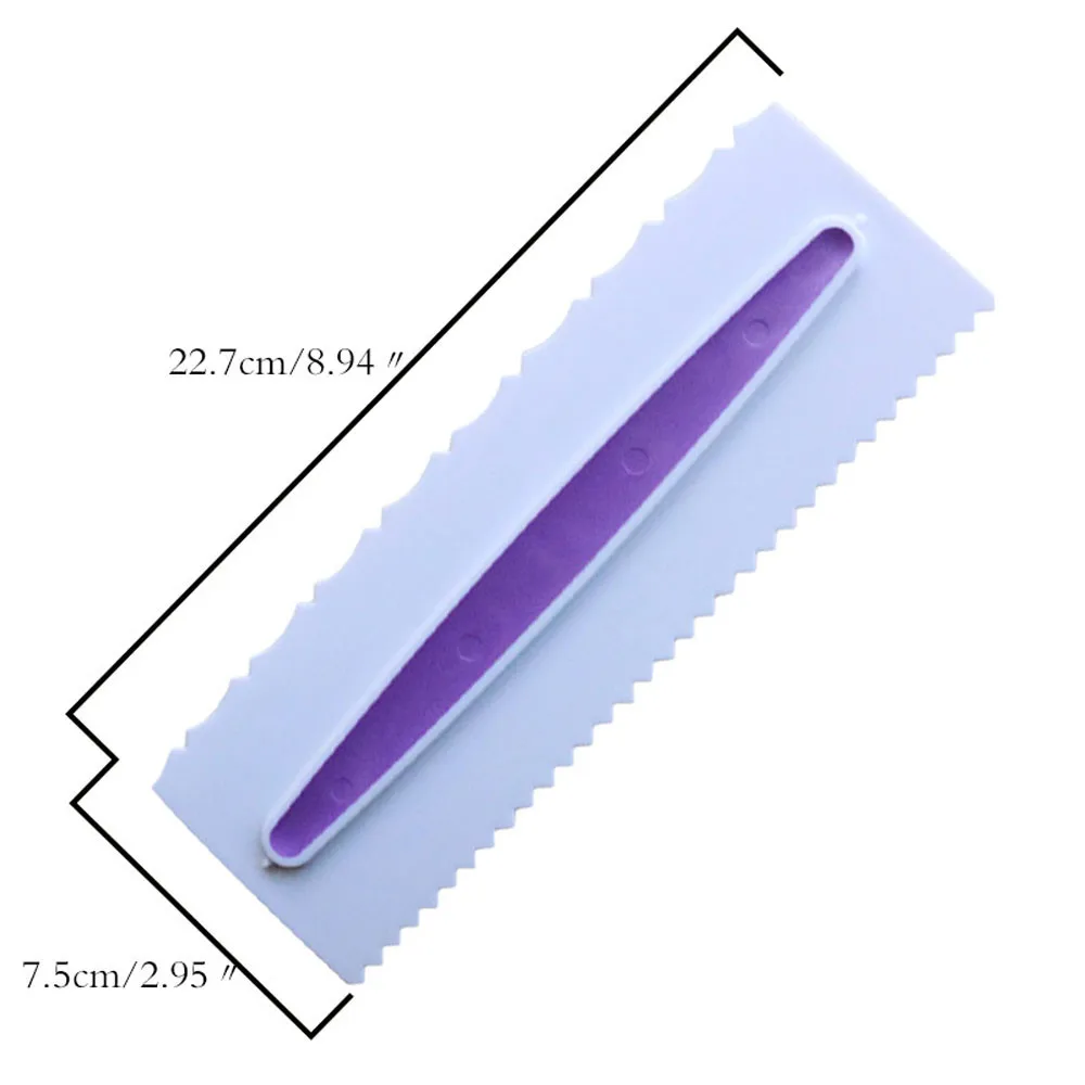 Dropshipping Cake Decorating Comb Icing Smoother Scraper Pastry 6 Designs Baking Tool | Дом и сад