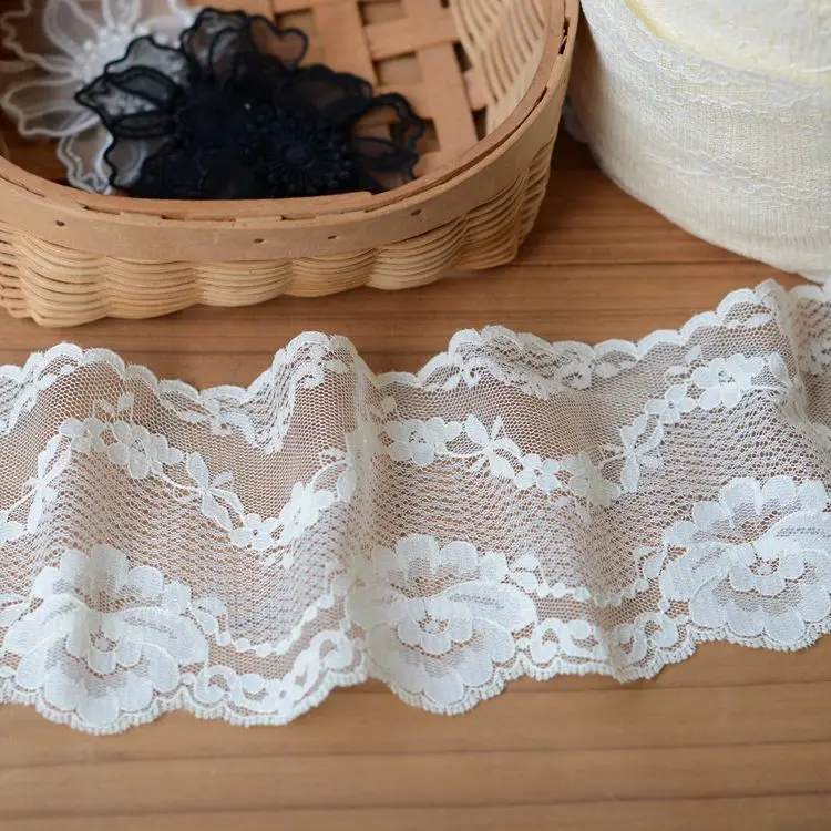 

hot sale Lace Accessories Beige Soft Floral Lace Width 8.6cm H8603