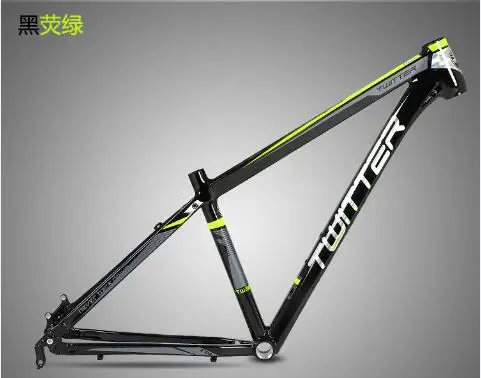 black green TW3900XC MTB рама из алюминиевого сплава для горного велосипеда плоская сварочная внутренняя линия яркая красочная Марка настраиваемая велосипедная Рама - Цвет: black green