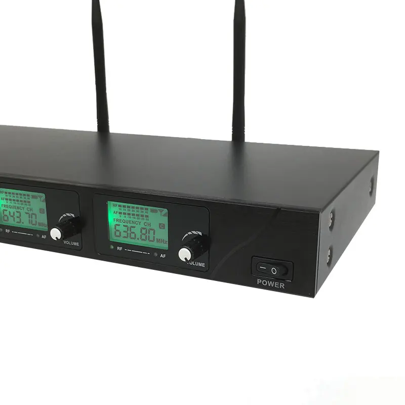 Высококачественная 4 канальная Беспроводная микрофонная система UHF для караоке