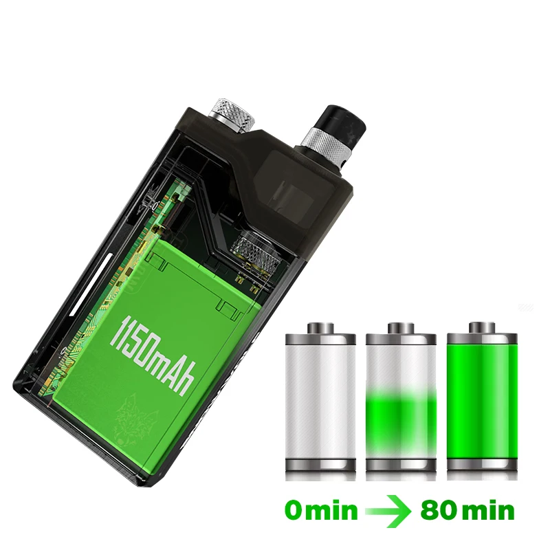 Новый комплект электронной сигареты Wocket Pod Vape Kit с батареей 1150 мАч оригинальный