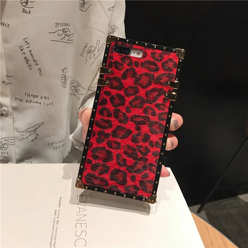 Красный Модный силиконовый чехол с леопардовым принтом для samsung galaxy note 9 8 s10 s8 s9 plus s10e s10 lite, роскошный противоударный защитный чехол - Цвет: Красный
