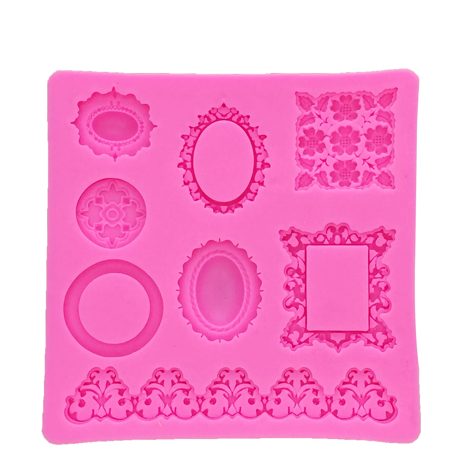 Рамка для торта силиконовые формы драгоценные камни рельефные инструменты