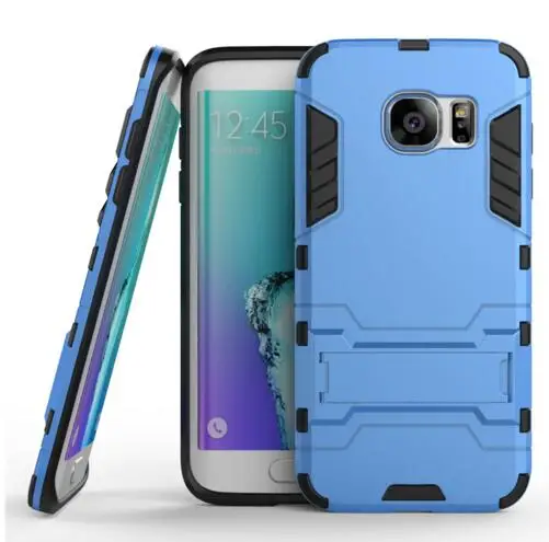 S7 edge гибридный жесткий мягкий прочный силиконовый резиновый чехол для телефона