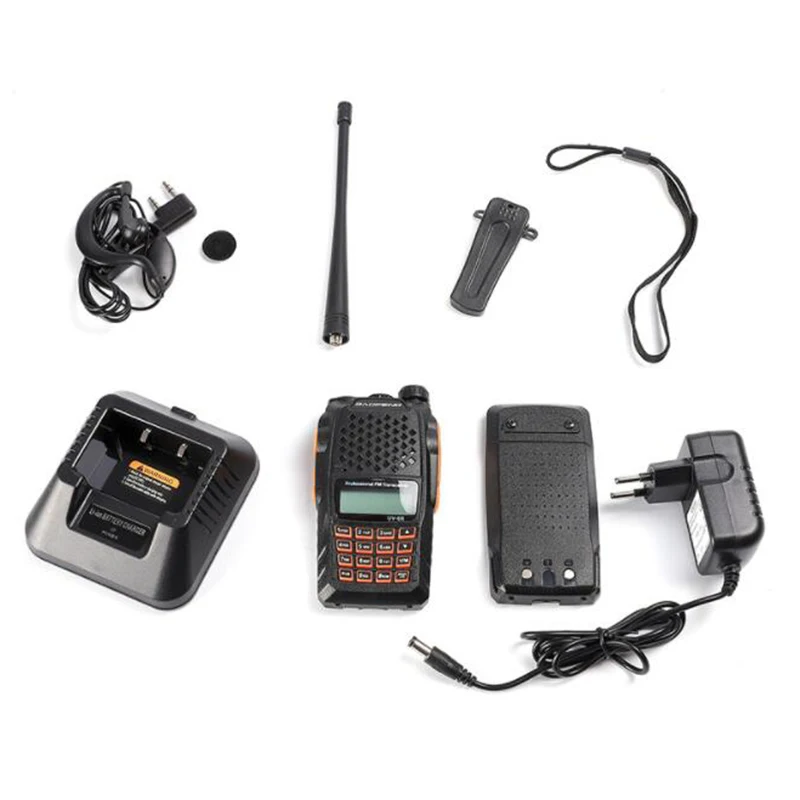 Aofeng UV 6R двухканальные рации 7 Вт Professional CB радио Dual Band 128CH ЖК дисплей беспроводной