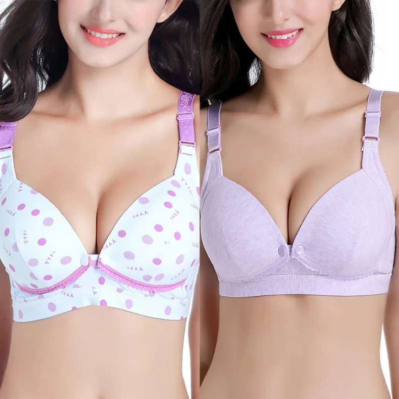 Women Bra Breast Maternity Nursing Bras for pregnant women Front Opening Feeding Plus Size Underwear | Женская одежда
