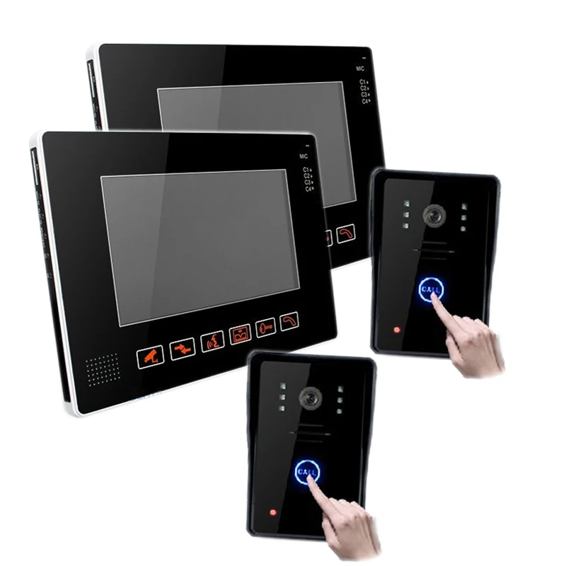 YobangSecurity 9 &quotвидео аудио домофон дверной звонок видео контроль доступа 2 камеры