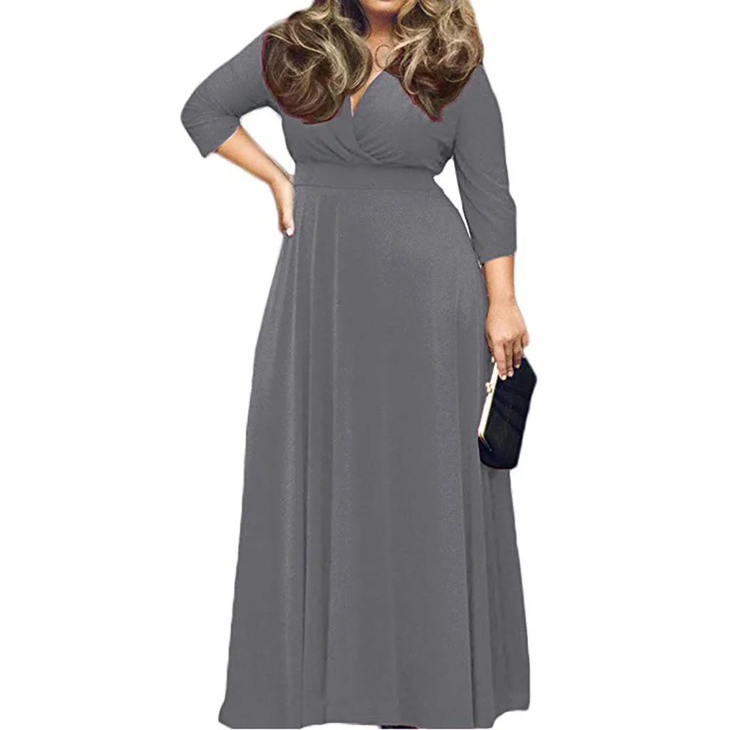 Женское платье-футляр JAYCOSIN повседневное длинное платье большого размера с