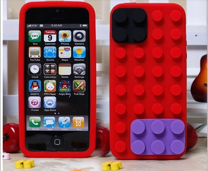 toy blockTPU Soft Silicone Case Cover Skin for iphone 4 4S 4G |