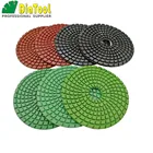 DIATOOL 7 шт.компл. Профессиональные Алмазные Гибкие Влажные полировальные колодки 100 мм гранит мрамор Керамикаплитка шлифовальный диск премиум качества