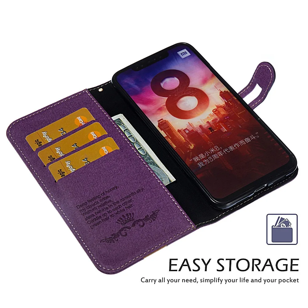 Ретро флип чехол для Xiaomi Mi 5X 6X 8 одежда пара кожа + Чехол кошелек Coque Redmi 3 S/3x/3pro Note 4 4x