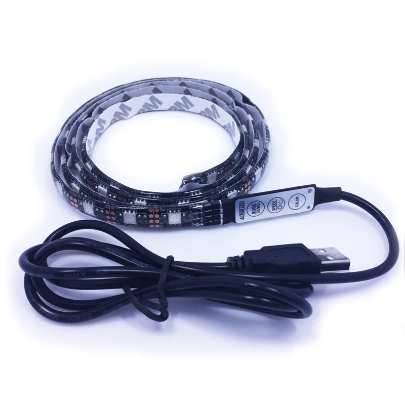 5 В USB Яркий RGB светодиодный свет Газа Водонепроницаемый 60 светодиодный/м SMD 5050