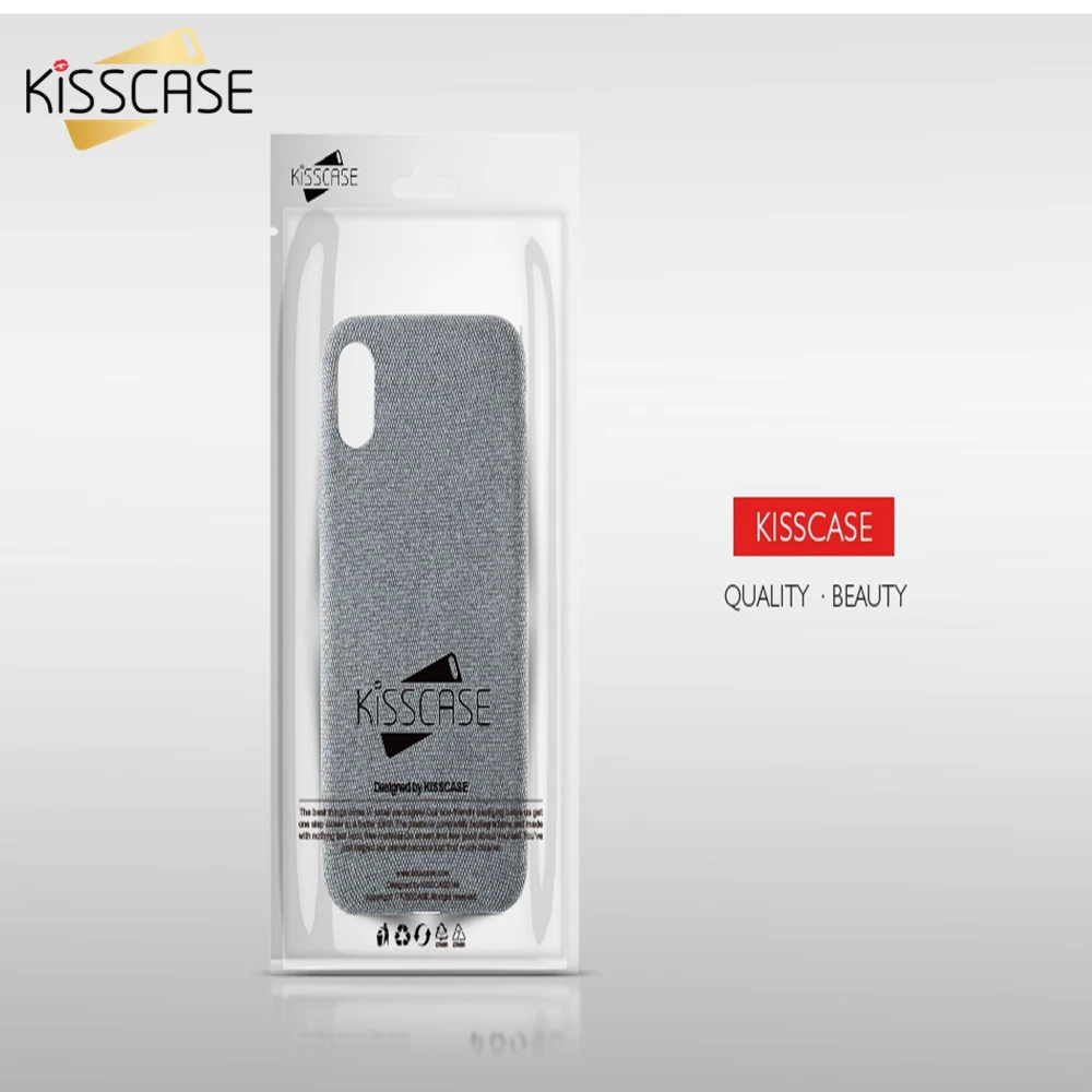 KISSCASE деловой чехол для iPhone X 6 6s Plus модный тканевый 7 8 plus Роскошный задней панели