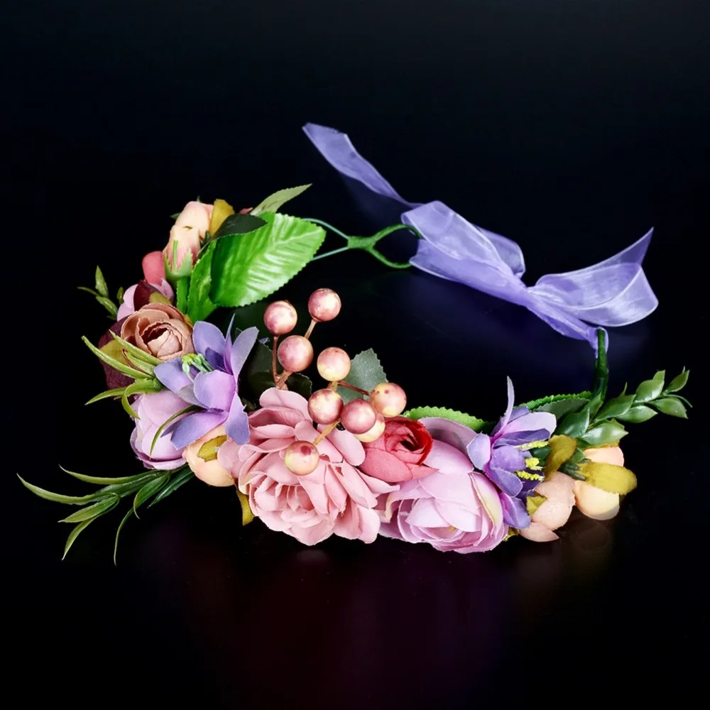 Гирлянда с цветами ручной работы 1 шт.|crown crown|coloring crownsfor brides |