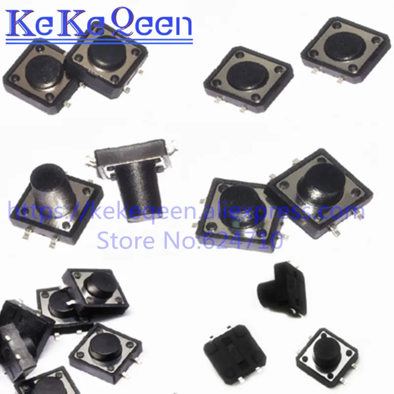 10 шт PCB Тактильные Такт Мини кнопочный переключатель SMD 4pin Микро Переключатель