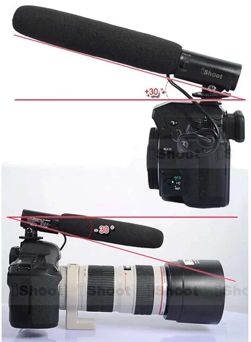 DC/DV микрофон Микрофон для Canon EOS 1DX/1D Mark IV 7D/6D/5D III/5D II 70D/60D/700D/650D/600D/550D/100D | Электроника