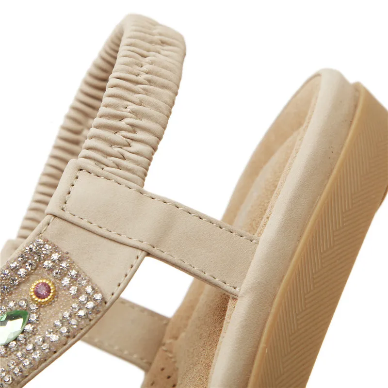 Высокое Качество Плоские Сандалии 2017 Лето Новый Стиль Чешские Моды Женщин Пляж