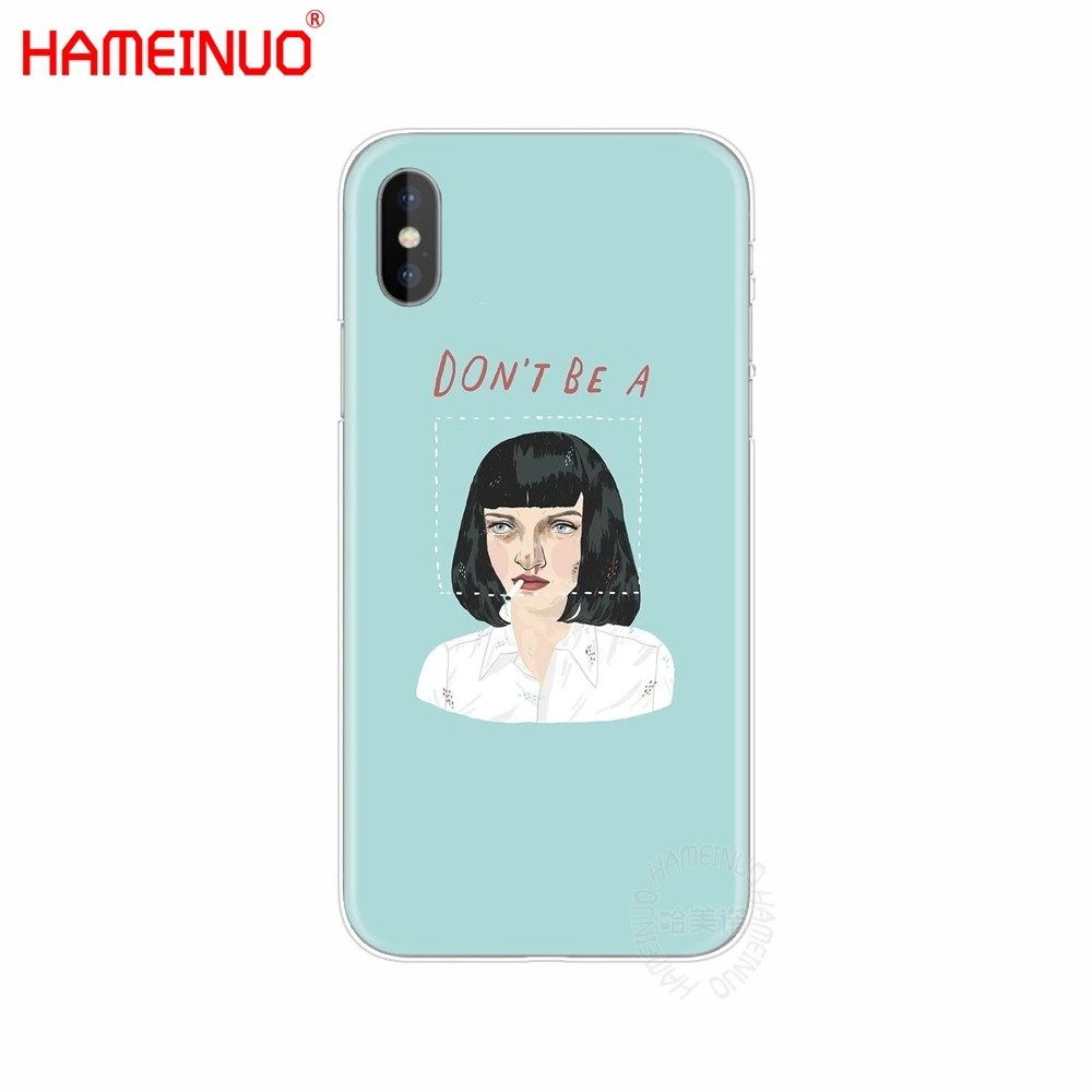 72592 HAMEINUO целлюлозный фантастический Чехол для мобильного телефона с дымовым пистолетом для девочек iphone X 8 7 6 4 4S 5 5S SE 5c 6s plus - Цвет: 72592