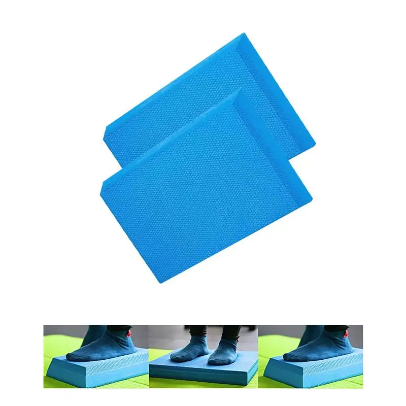 6 мм трапециевидный Коврик для йоги синий массажный баланс подушка баланса