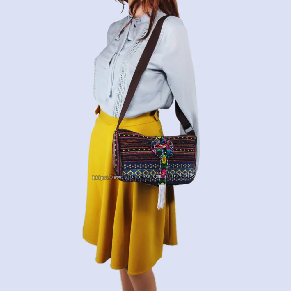 Винтажная сумка мессенджер Hmong в этническом стиле бохо тайском Индийском ручной