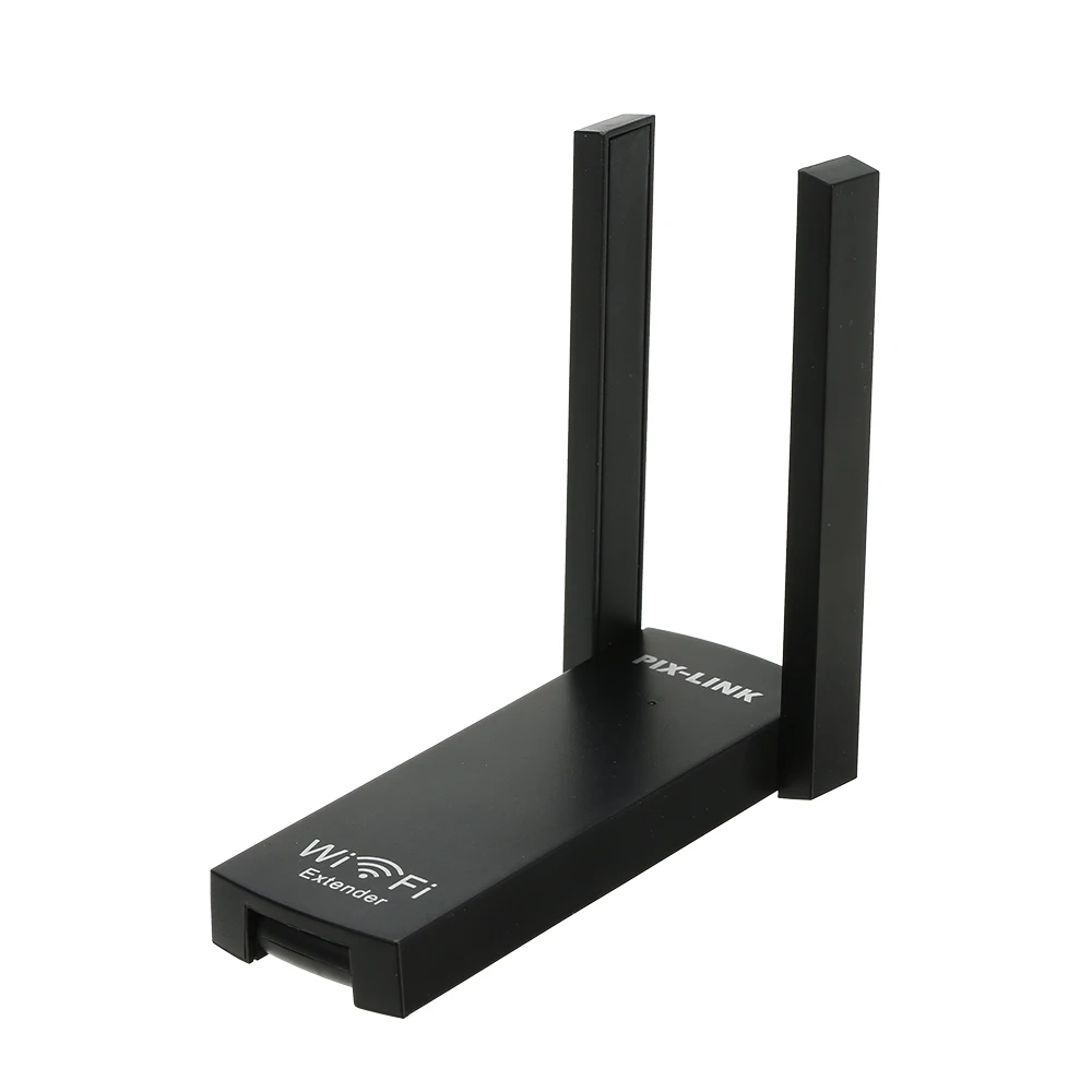 PIX-LINK USB Диапазон Wi-Fi расширитель Беспроводной Wi-Fi ретранслятор двойная антенна Wi-Fi усилитель сигнала беспроводной AC 300 Мбит/с 802.11b/g/n