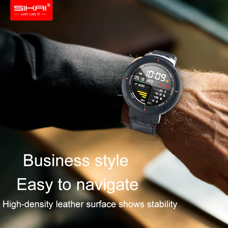 Силиконовый кожаный ремешок SIKAI для Amazfit Verge lite Смарт-часы сменный браслет